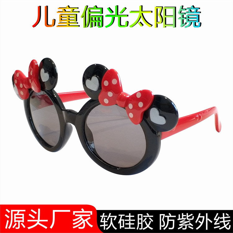 Kids Polarized Silicone Bow Sunglasses UV Protection