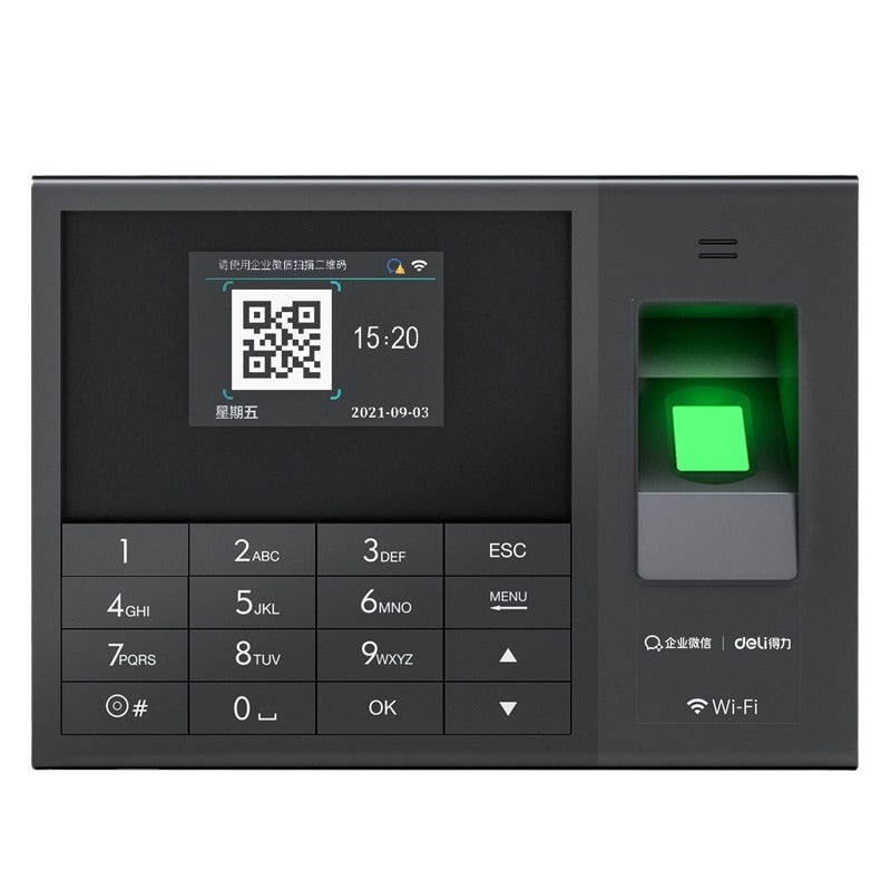 Deli WeChat Face & Fingerprint Attendance Machine