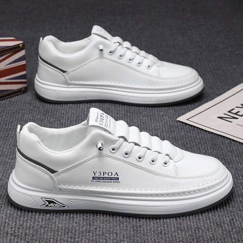 STOCK-2025 Spring Men’s White Breathable Casual Sneakers