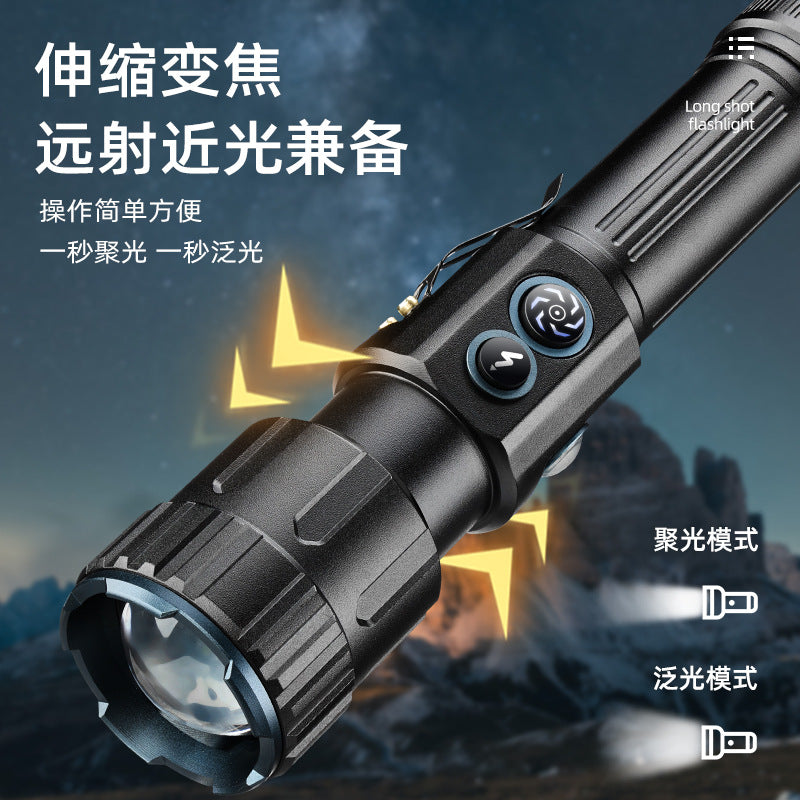 Ultra-Bright White Laser Flashlight with Color Side Light