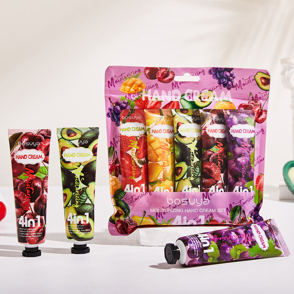 Bosuya 4-in-1 Fruit Moisturizing Hand Cream