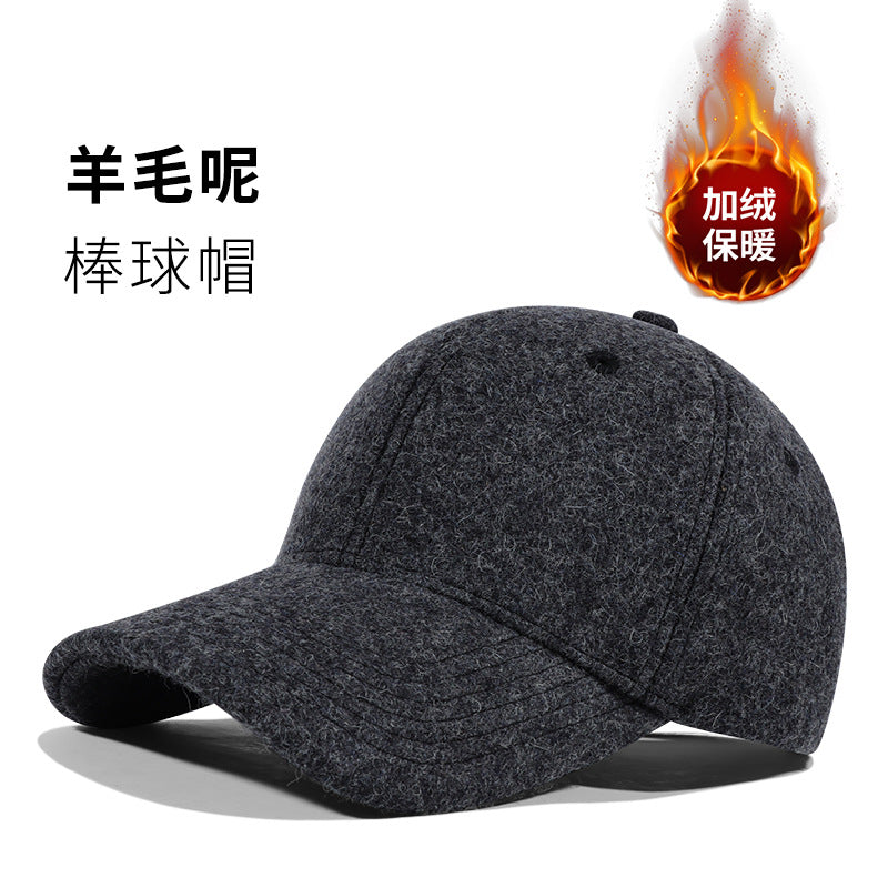Wool Raccoon Blended Warm Winter Baseball Cap