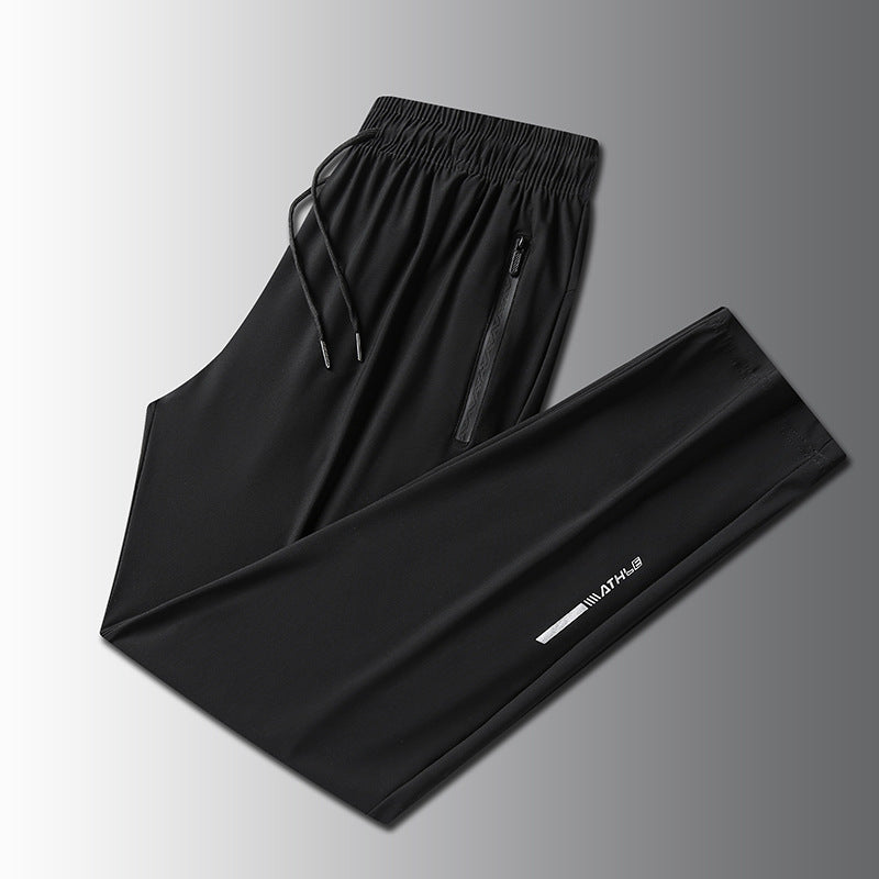 INSTOCK-Men's Ice Silk Pants  Breathable, Stretchable & Stylish