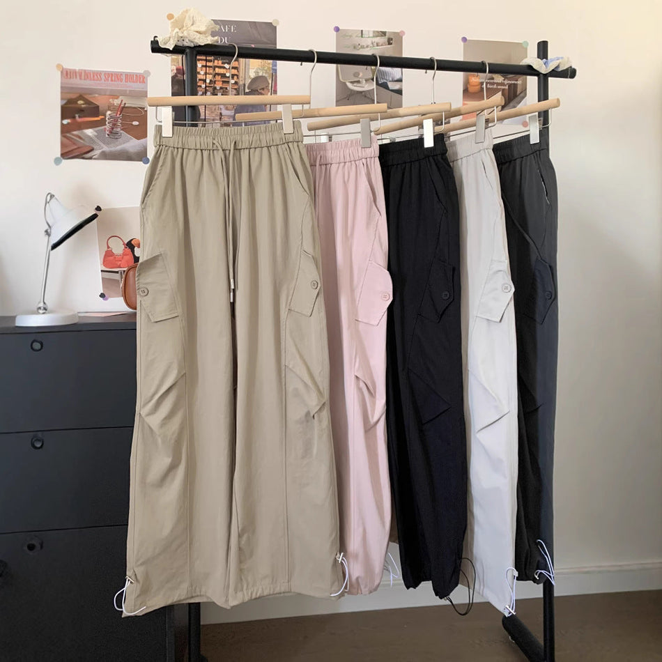 High-Waist Wide-Leg Quick-Dry Pants