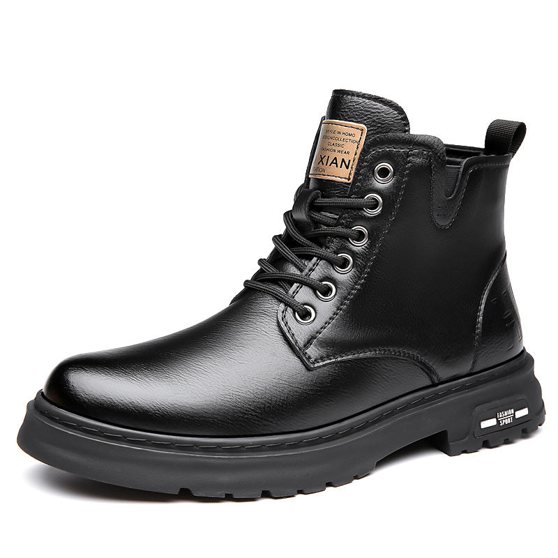 High-Top Retro Martin Boots | Stylish Non-Slip Leather