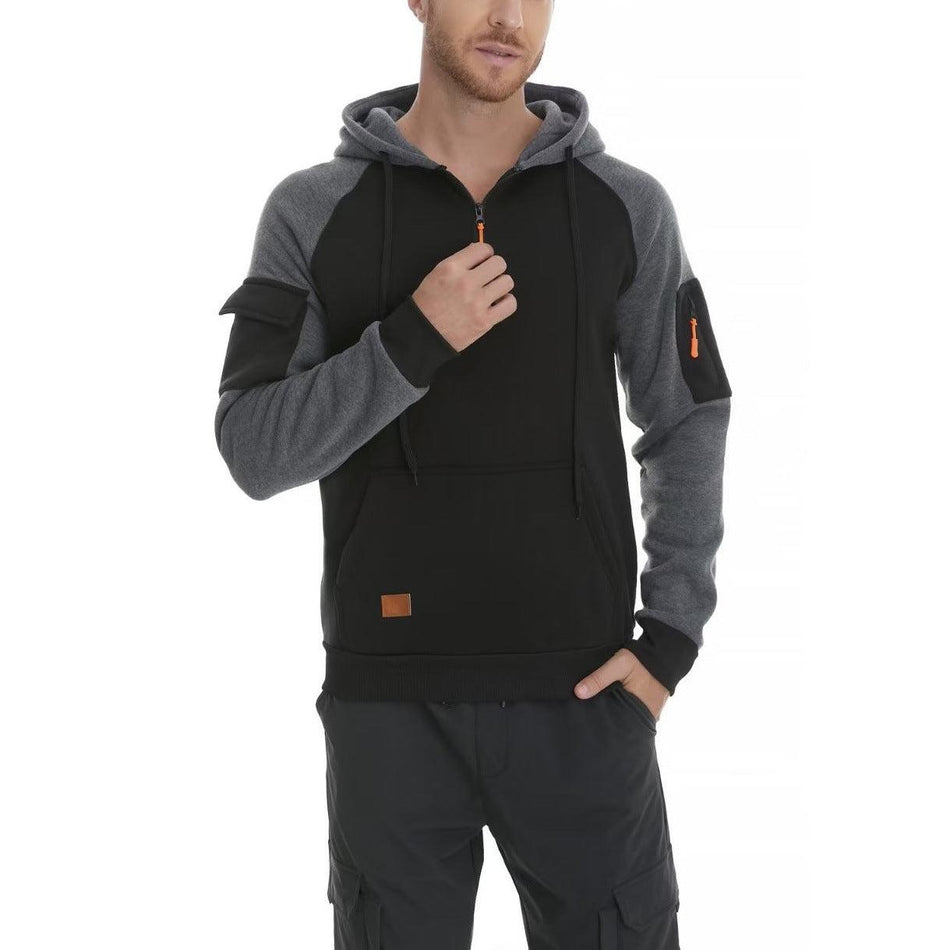 Men’s European-American Hoodie – Autumn-Winter Zipper Sports