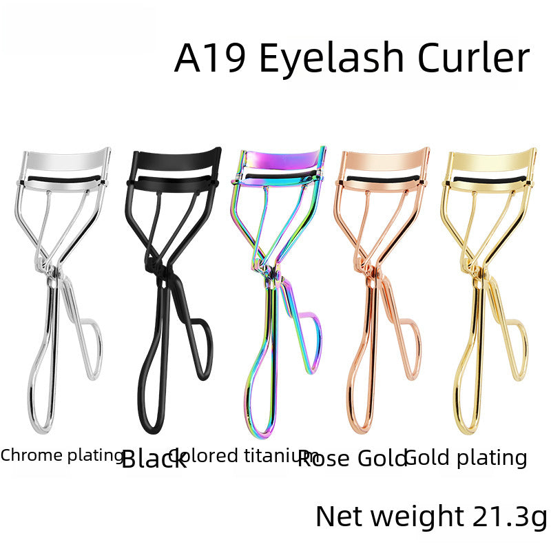 A19 Chrome Eyelash Curler – Sleek & Smooth Curl Tool