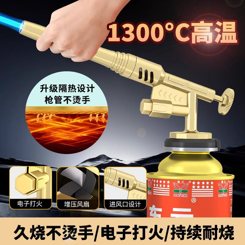 Portable Turbo Flamethrower Spray Gun for BBQ & Outdoor Use