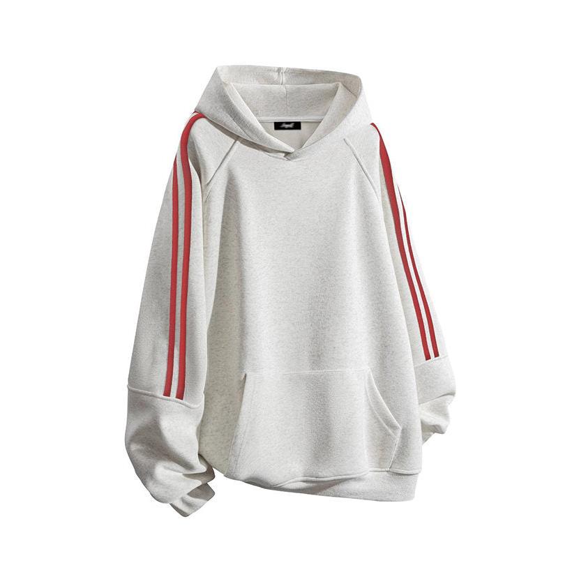 Men’s Striped Hoodie - Casual Pullover for Fall/Winter/Autumn