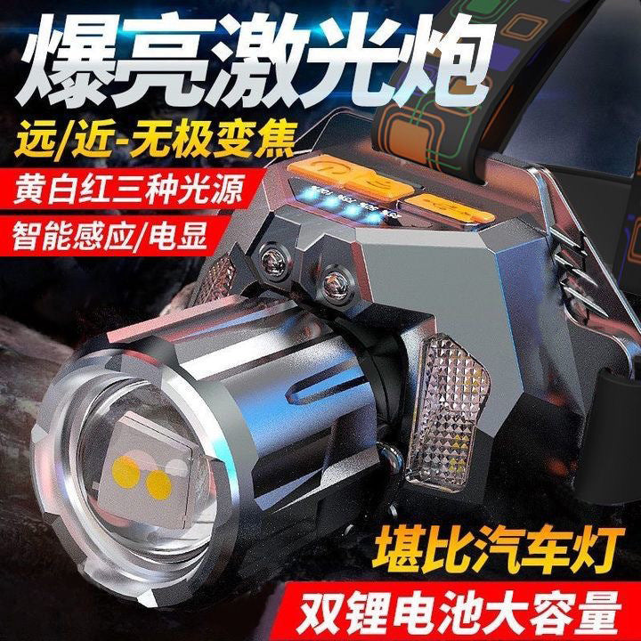 3-Color LED Super Bright Headlamp for Night Fishing