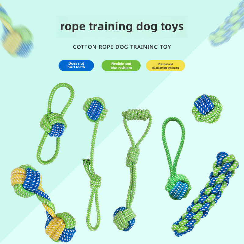 Dog Tooth Cleaning Rope Toy – Puppy & Small Dog Chew Stick