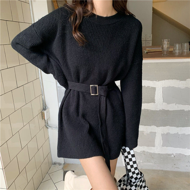 STOCK-Women’s Lazy Style Sweater Skirt