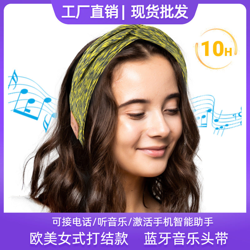 Bluetooth Headscarf Headband with Wireless Earphones for Calls