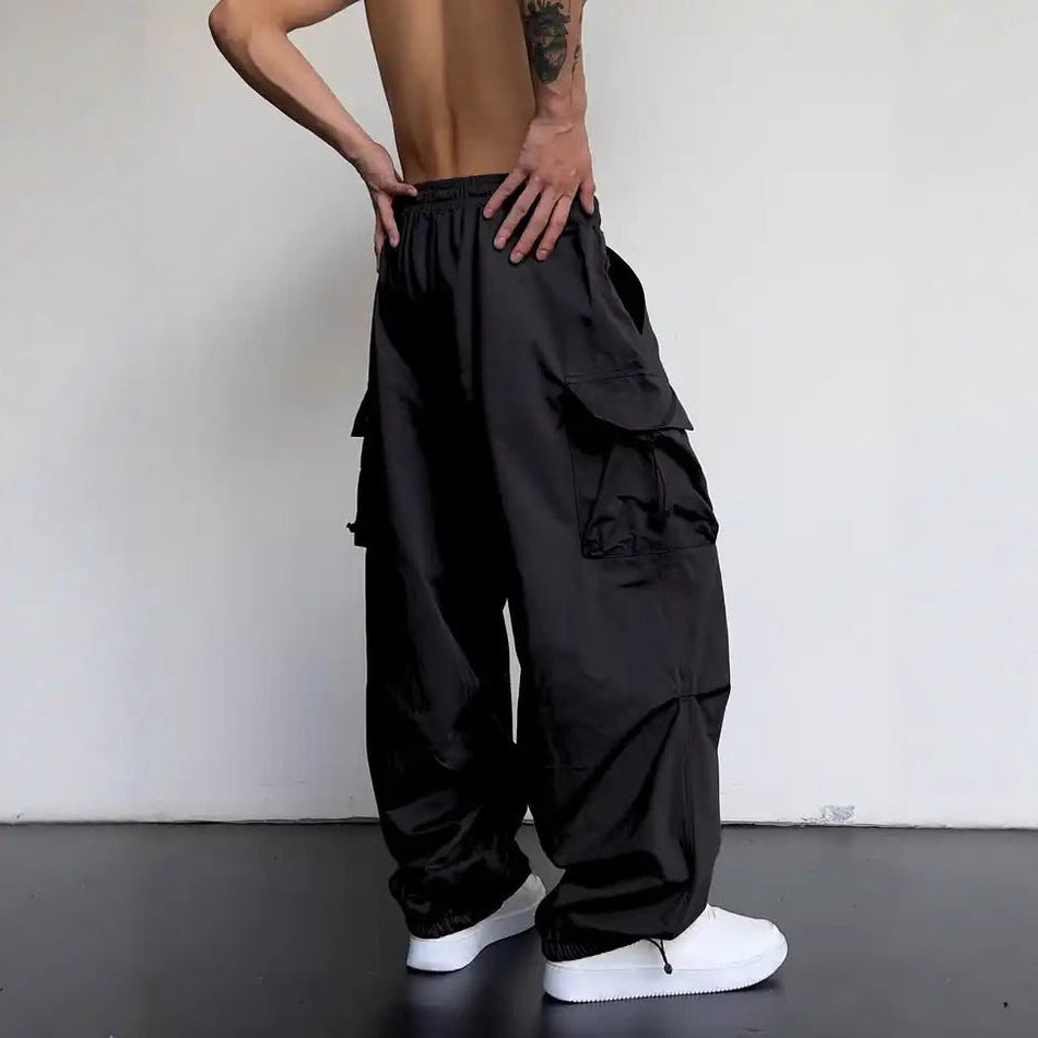 Men’s Quick-Dry Cargo Pants – Summer Wide-Leg 2025