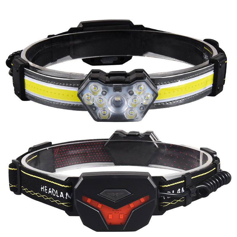 Cross-Border Multi-Functional Headlamp Strong Rechargeable Light