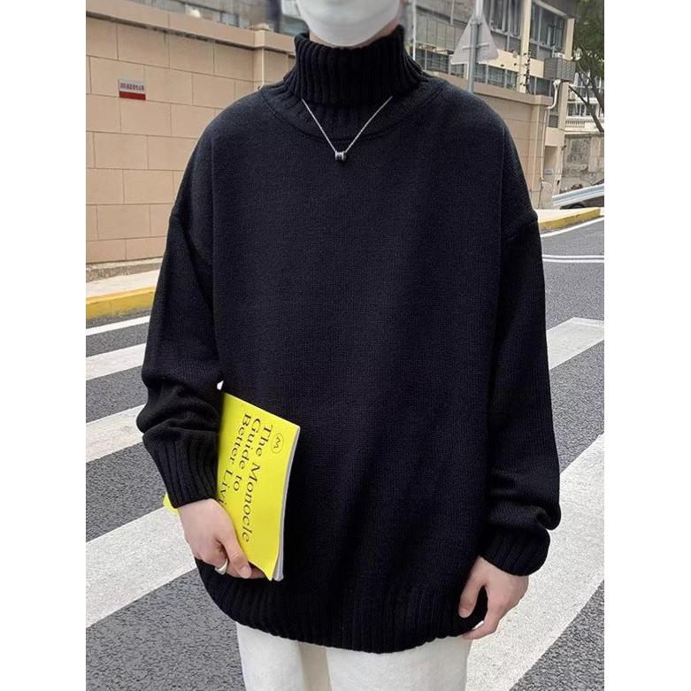 2026 Korean Style Men’s Retro Turtleneck Knitwear