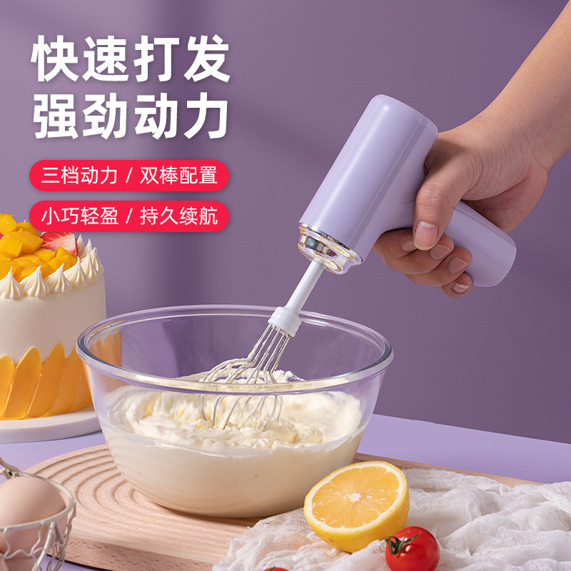 Wireless Electric Egg Beater Handheld Cream Mixer