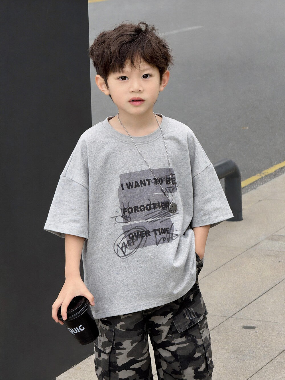 Boys’ Summer Letter Print T-Shirt 2026 – Trendy Cotton Top – Summer Kids Fashion Nepal | Tudoholic