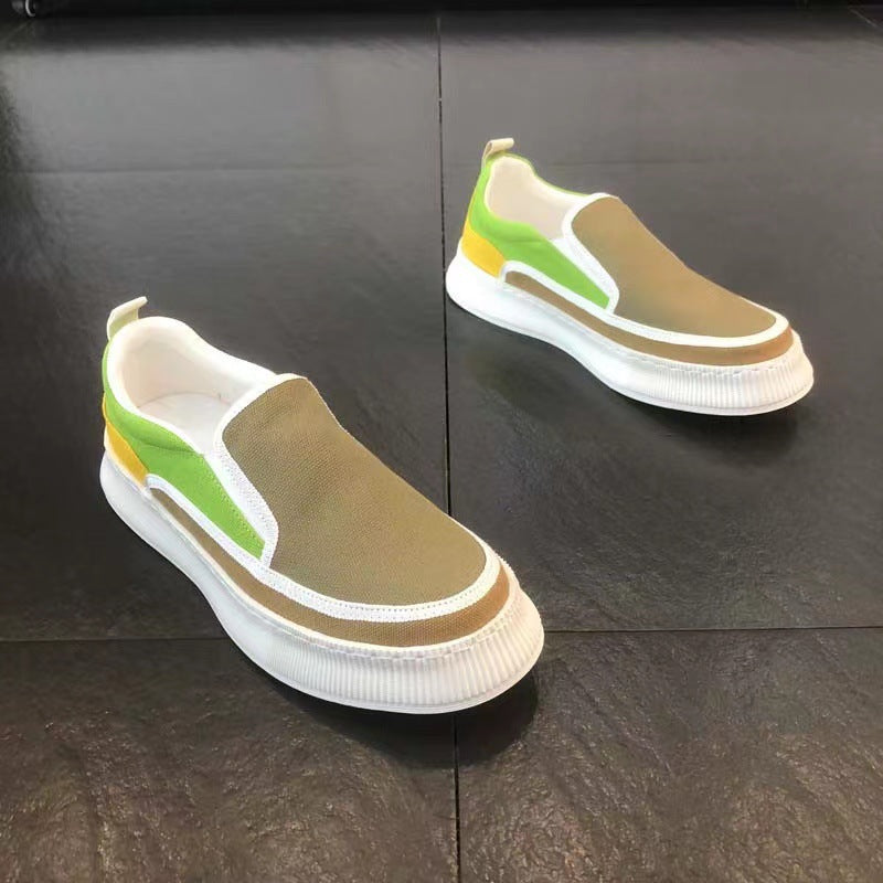 2026 Men’s Spring Breathable Thick-Soled Canvas Casual Shoes