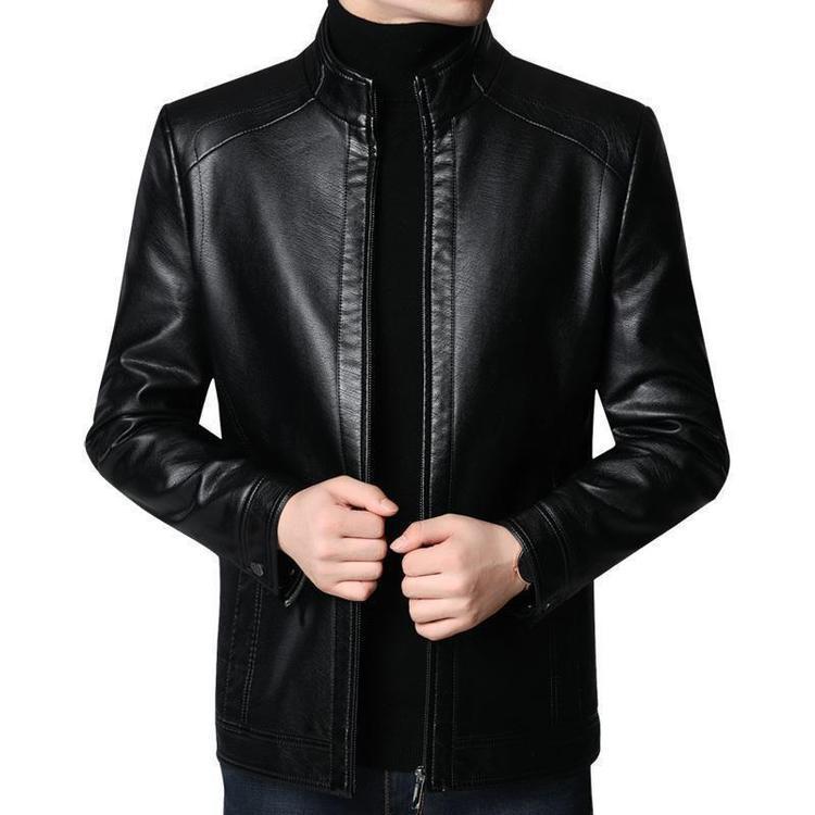 Men’s Fleece-Lined Sheepskin Jacket – Winter 2026 Dad