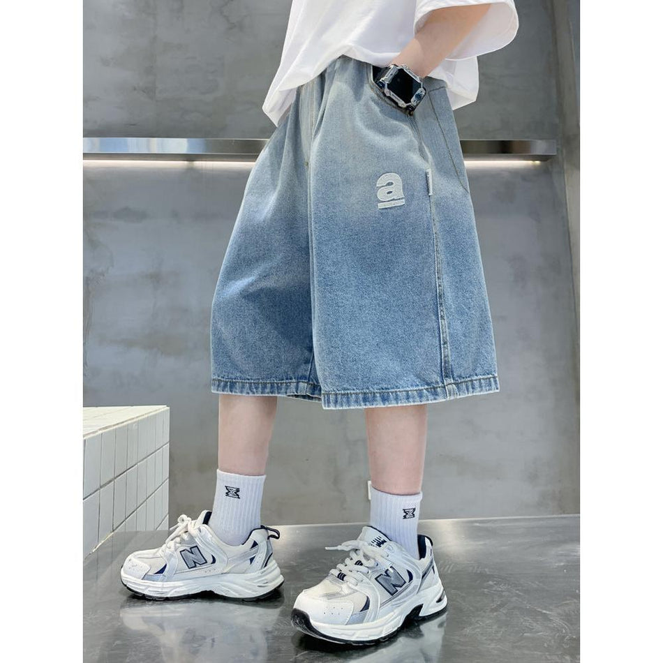 Boys Summer Denim Shorts Medium Large Kids Summer Wear Nepal