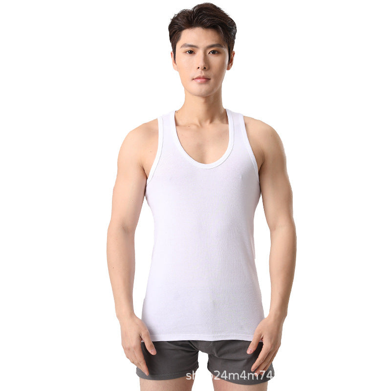 Men’s 100% Cotton Sleeveless Vest Breathable Antibacterial Large