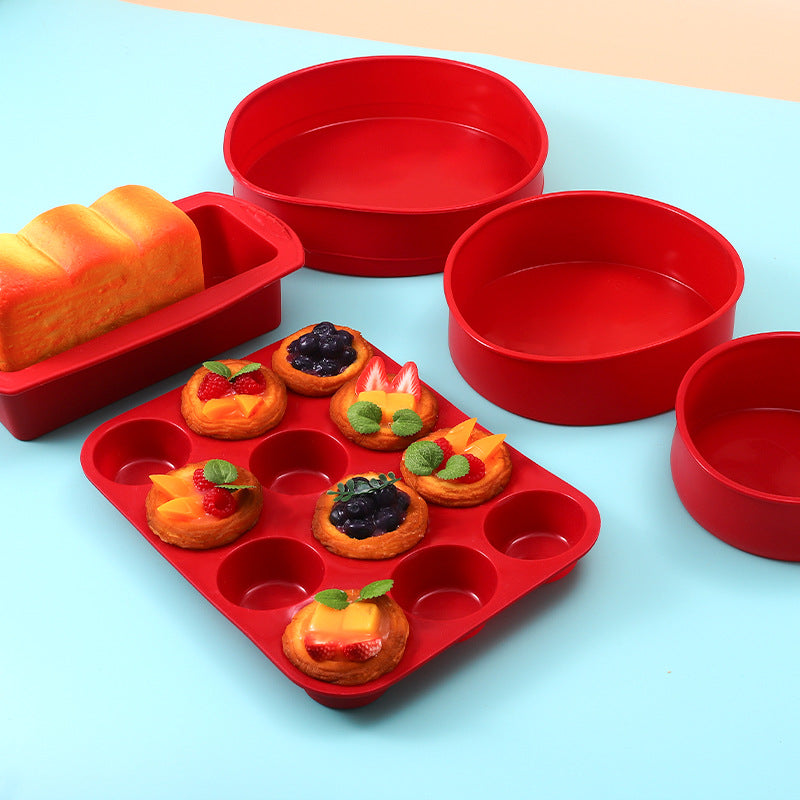 Silicone Baking Mold Set – Toast, Muffin Cups & Baking Tools