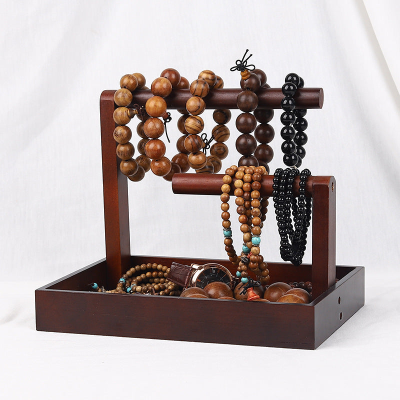 Solid Wood Bracelet & Necklace Storage Rack
