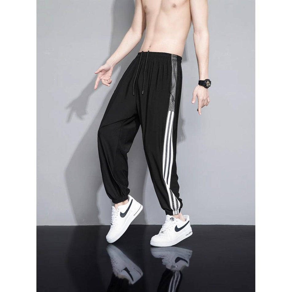 INSTOCK-Men's Ice Silk Color-Inserted Trousers