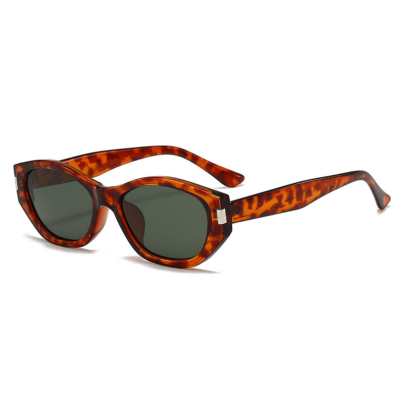 Classic gloss black premium cat-eye polarized sunglasses for women uv protection