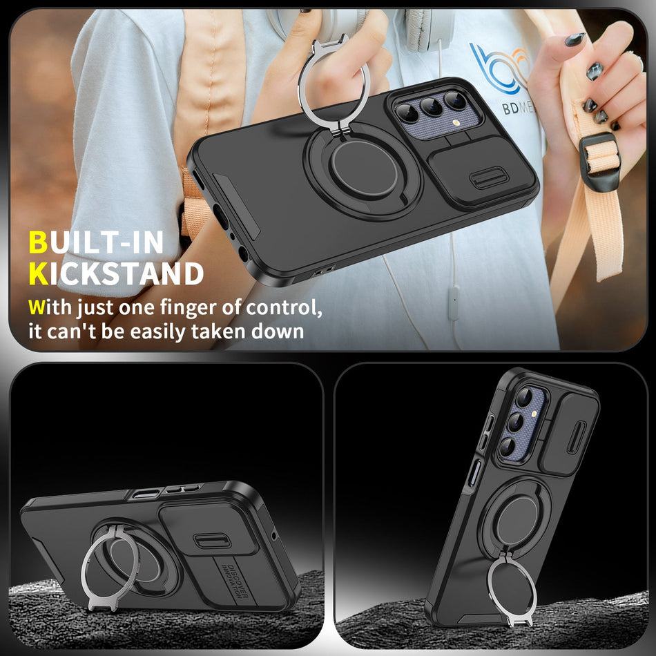 Samsung S25 Ultra Phone Case with Rotating Bracket – Protective &