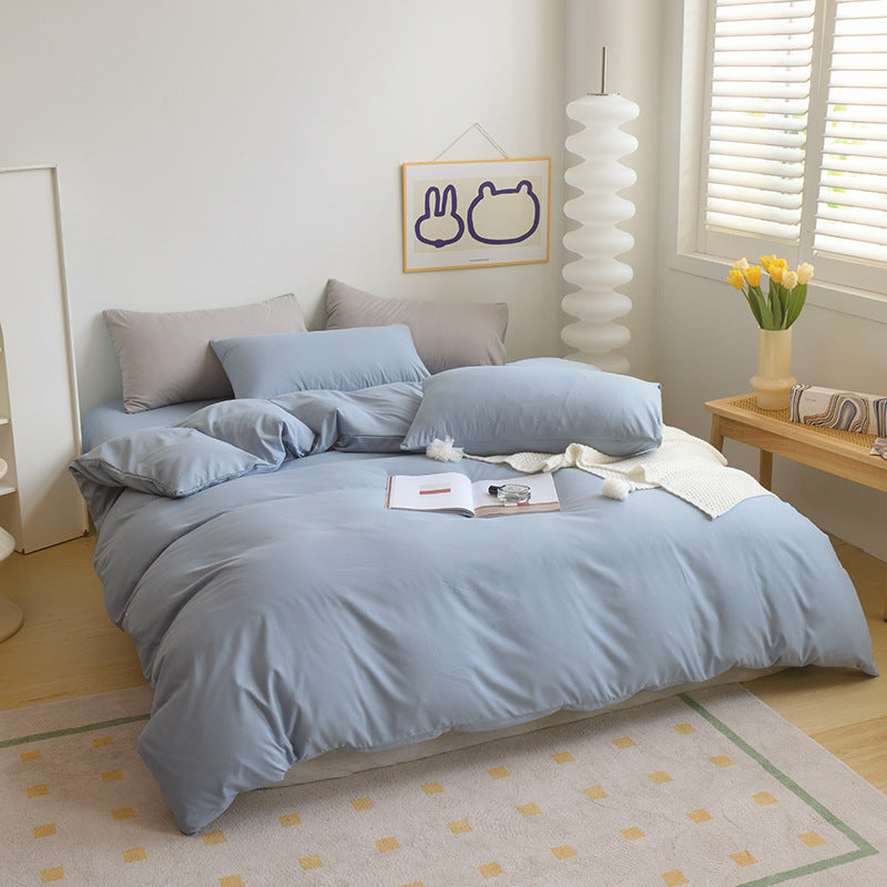 Minimalist Solid Color Bedding – 3/4 Piece Dorm Set