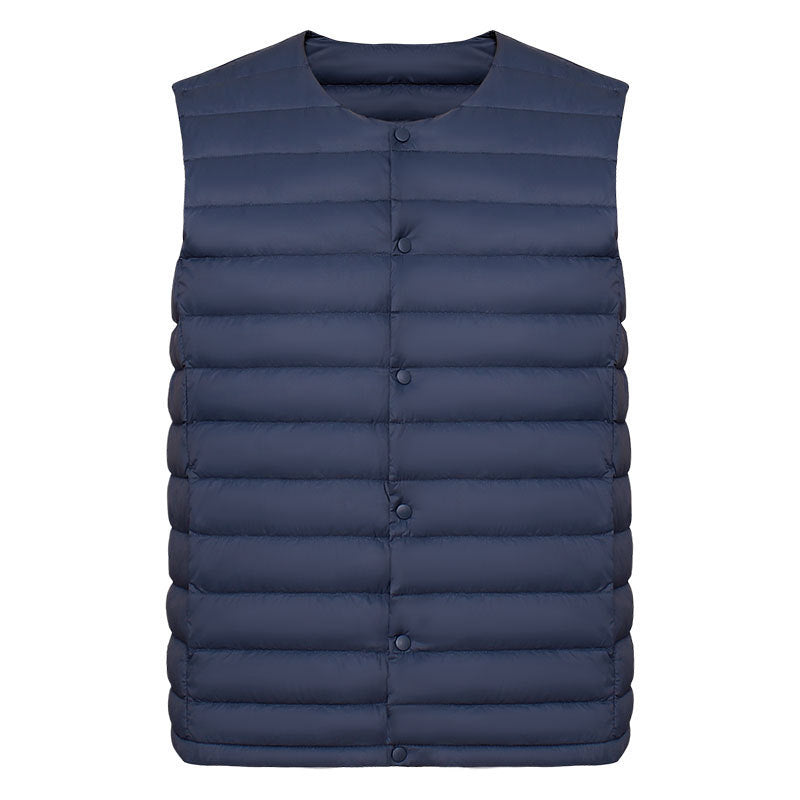 STOCK-Men’s 2024 Lightweight White Duck Down Vest