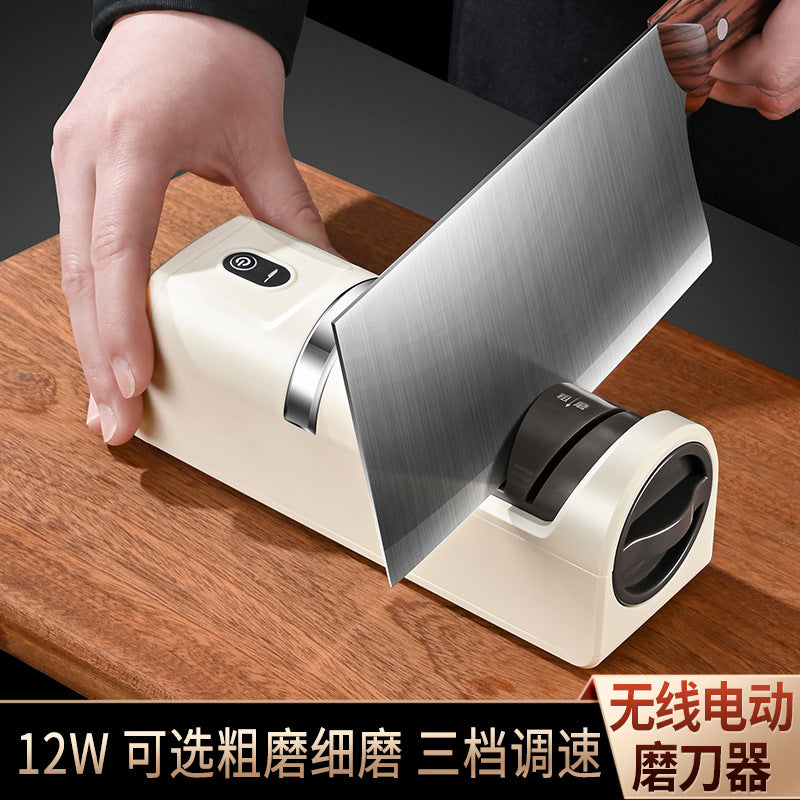 Wireless Electric Knife Sharpener – Rechargeable Kitchen Tool