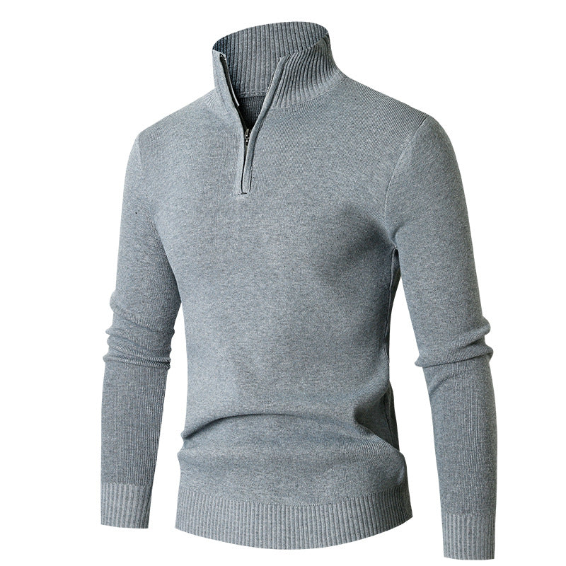 Men’s Autumn-Winter Half Turtleneck Pullover Sweater