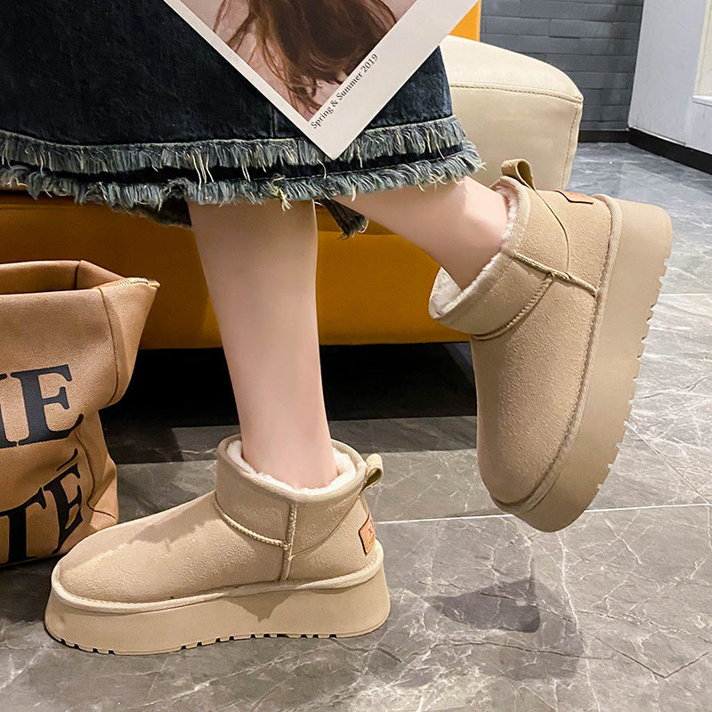 2026 Queen Style Warm Snow Boots for Women – Thick Sole