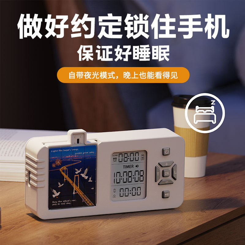 Mobile Phone Control Timer Alarm Clock for Student Focus