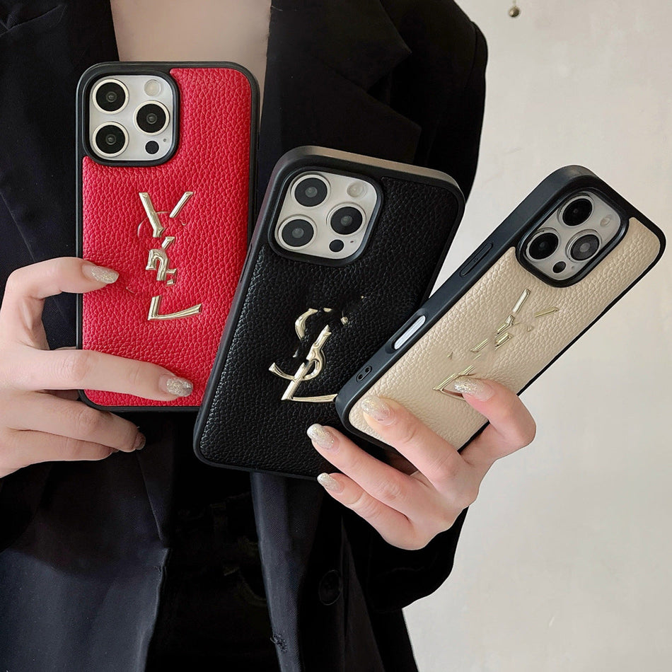 Embossed Leather Two-in-One Luxury Case