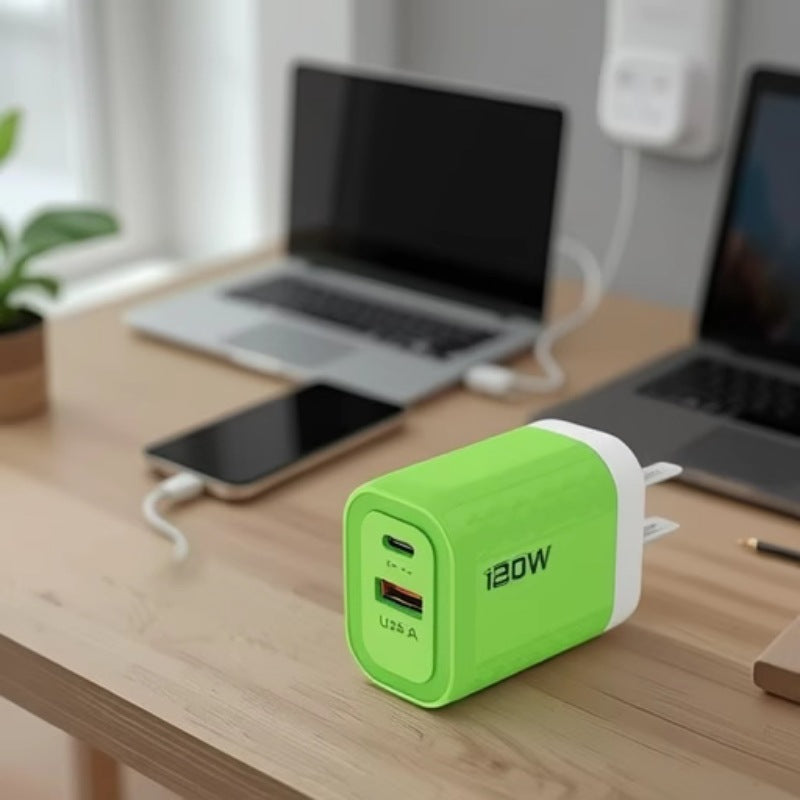 120W PPS Super Fast Dual-Port Charger (U+C)
