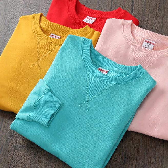 Men’s Heavyweight Cotton Sweatshirt Pullover Long Sleeve