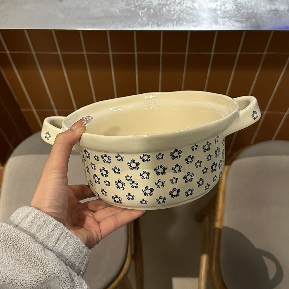 Japanese Anti-Scalding Ceramic Salad & Soup Bowl