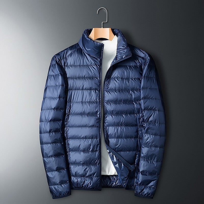 2024 Men’s Autumn & Winter Stand-Collar Light Cotton-Padded