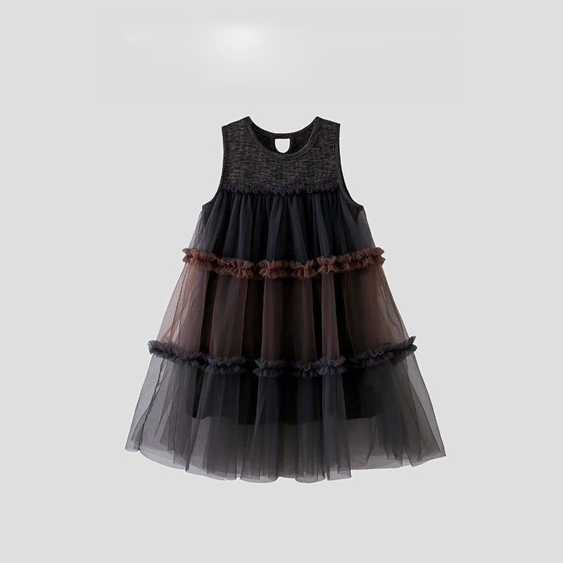 Girls Black Gauze Princess Dress Summer Fashion – Summer Kids Fashion Nepal | Tudoholic