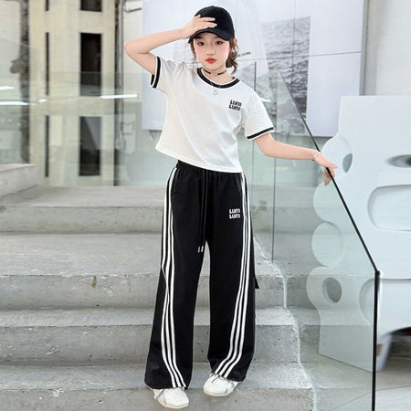 Girls Korean Letter Set – Summer Casual Two-Piece Outfit – Outfit Sets – Image 7