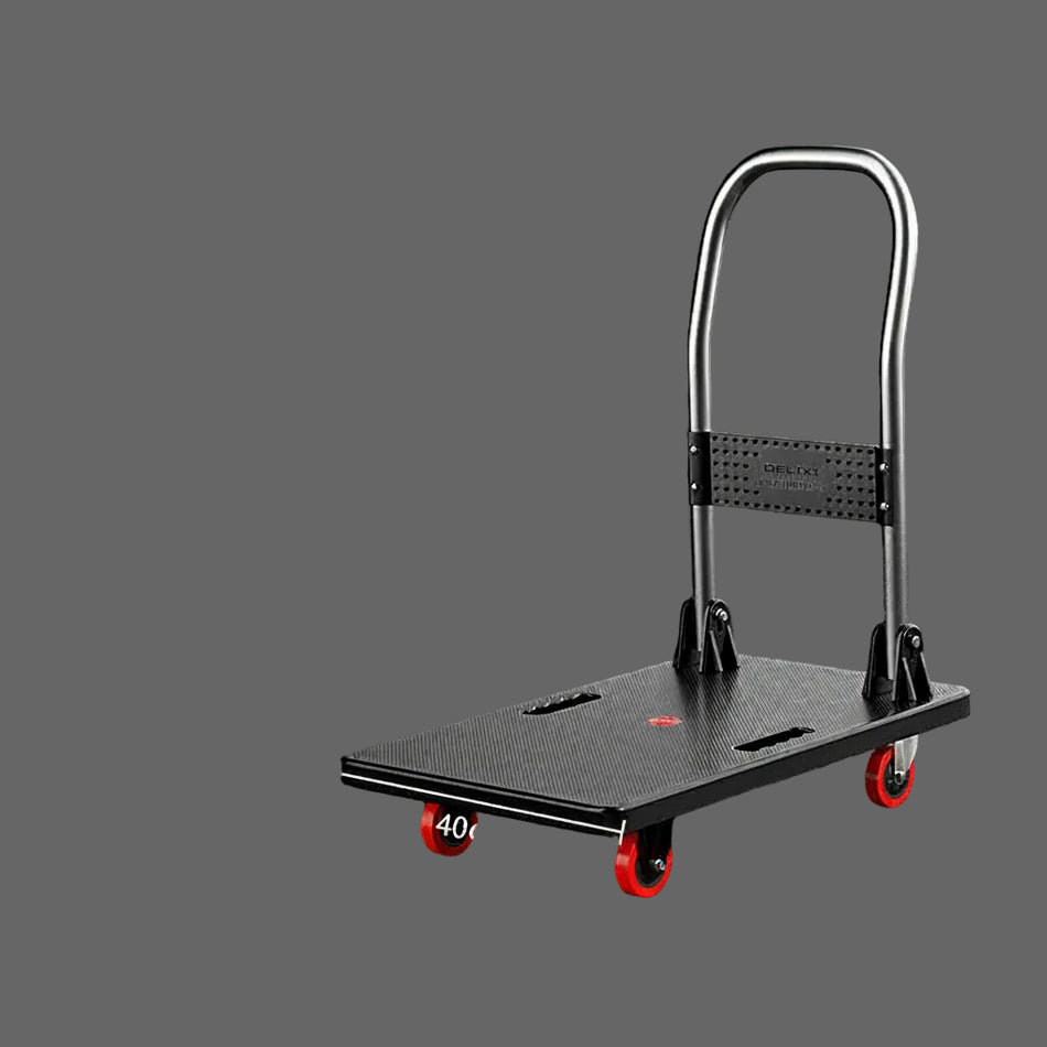 STOCK-Foldable Flatbed Handcart Heavy Duty with Wheels
