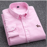 INSTOCK- 100% pure cotton long-sleeved Oxford shirt.