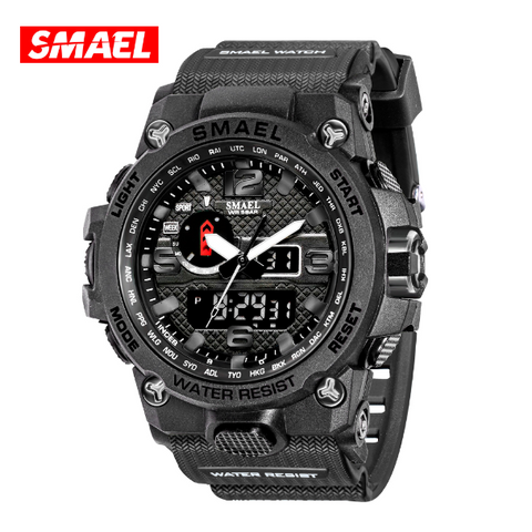 INSTOCK-Mens's electronic sports luminous alarm watch