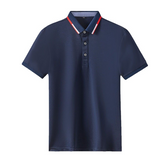 INSTOCK-Men's loose embroidery polo shirt