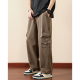 INSTOCK-Straight overalls for men, autumn large size loose casual