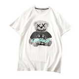 INSTOCK-Summer short-sleeved all-match bear print half-sleeved